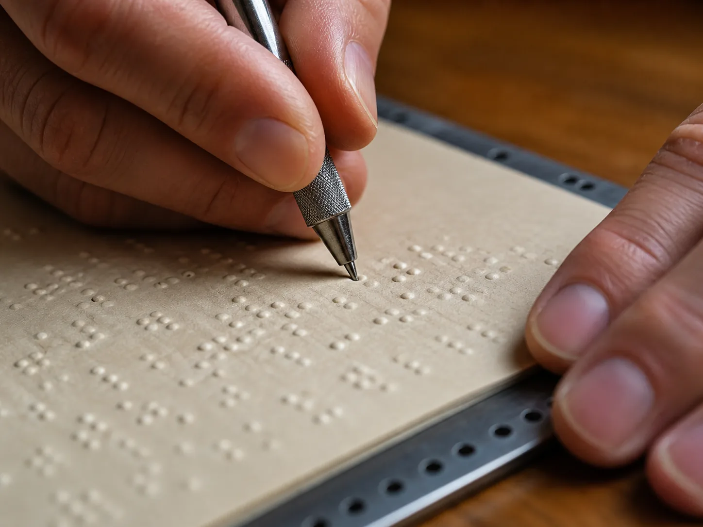 Specialist producing tactile Braille on premium paper